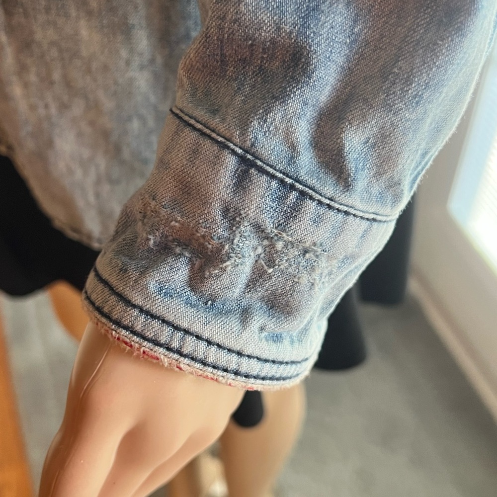 Silver Jeans Co. Denim Shirt SZ SM - Picture 7 of 11